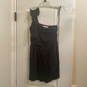 BCBG black one shoulder dress, size 0
